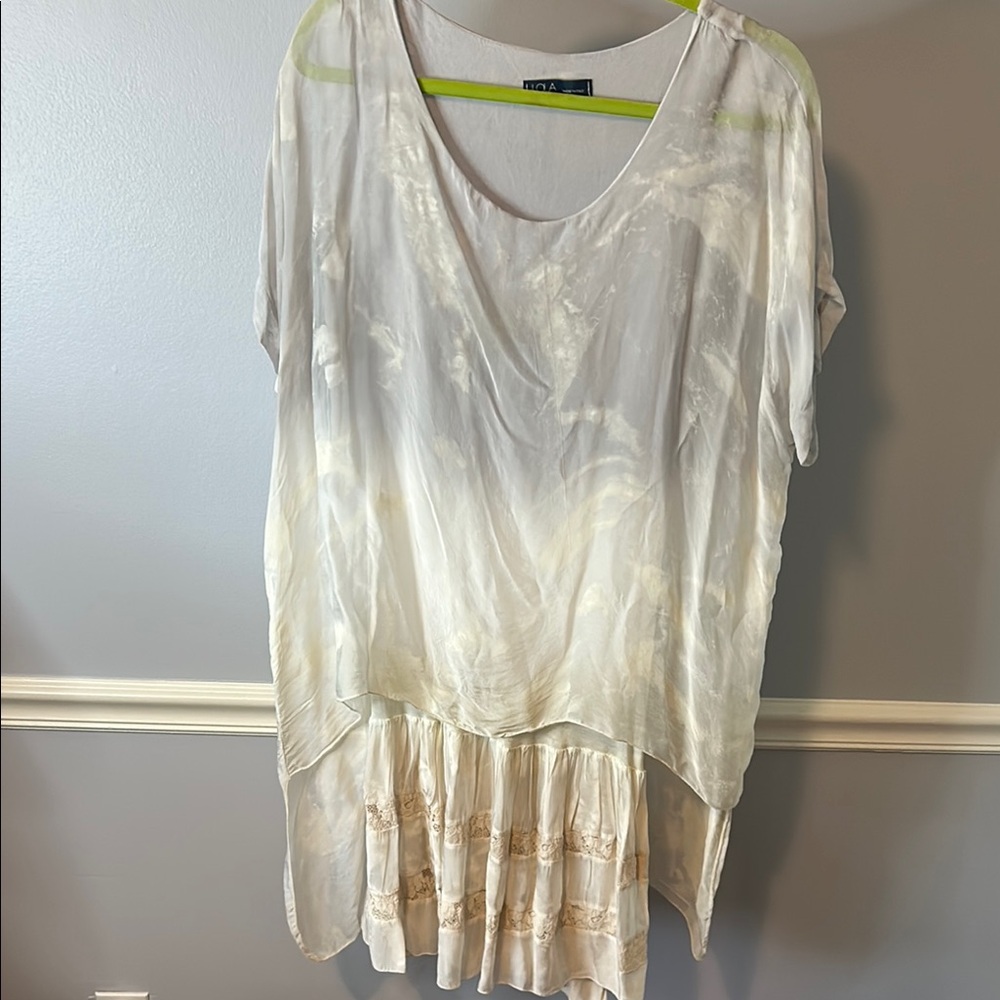 Lola silk Boho Asymmetrical Mini Dress
